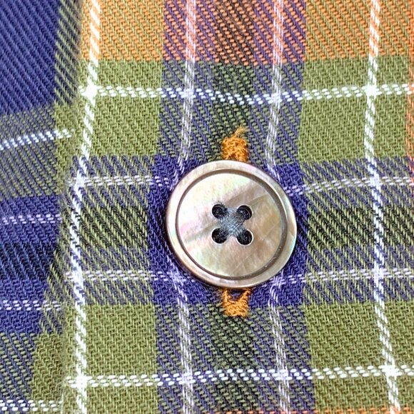 Paul Smith Regular Fit Multi Color Plaid Button Down Casual Shirt - Picture 5 of 10